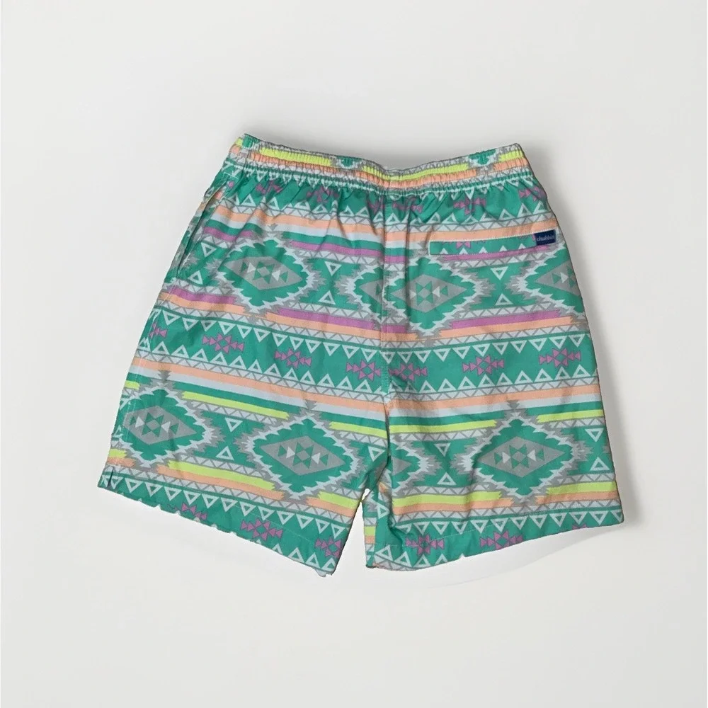 Chubbies The En Fuegos Aztec Men's Swim Shorts Size Medium 7